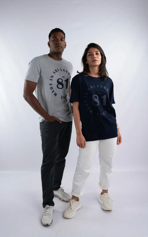 "Made in Srilanka"Puff Print Unisex crew