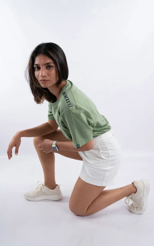 "MCMLXXXI" Unisex - Shoulder Print crew - Image 3